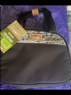 Igloo Repreve Urban Bowler Dots Lunch Tote Cooler Bag.
